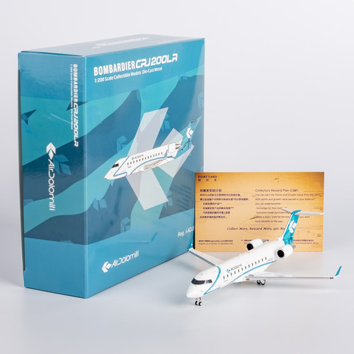 合金飞机模型AirDolomitiCRJ