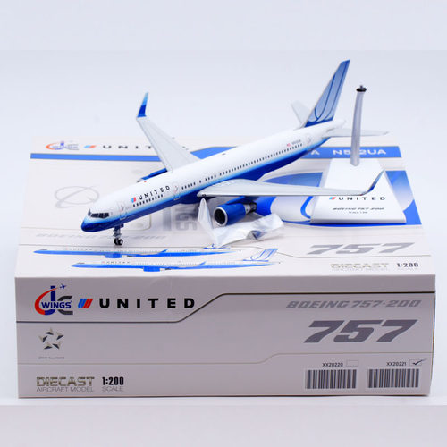 合金飞机模型美国联合航空B757