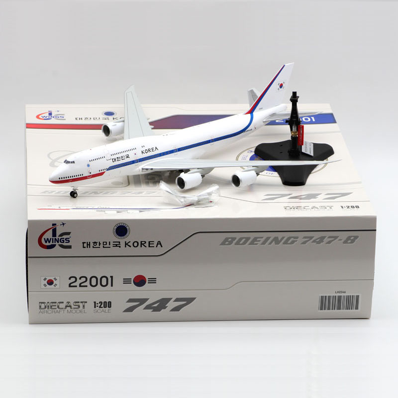 Jcwings 1/200 合金 飞机模型 韩国空军 B747-8 22001