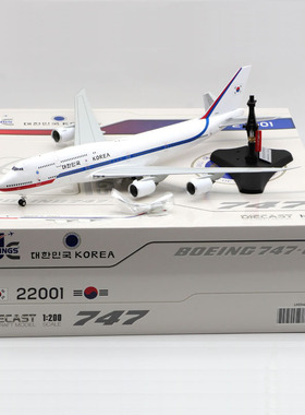 Jcwings 1/200  合金 飞机模型 韩国空军  B747-8 22001