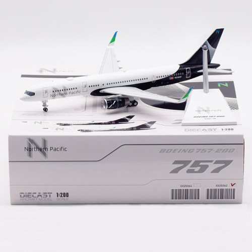 合金飞机模型北太平洋航空B757