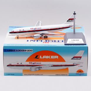Inflight 1:200 飞机模型 合金  莱克航空 空客 A300B4 G-BIMA