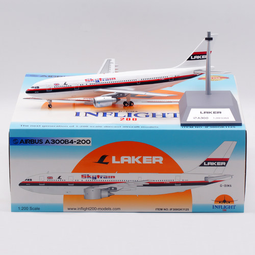Inflight 1:200 飞机模型 合金  莱克航空 空客 A300B4 G-BIMA