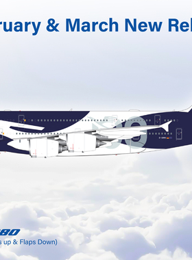 SQ Wings 1:200 合金飞机模型  汉莎航空 A380  D-AIMH 100周年