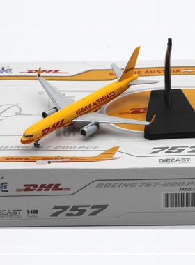 1:400 JC Wings 合金 客机模型 敦豪快递 波音B757-200PCF OE-LNZ