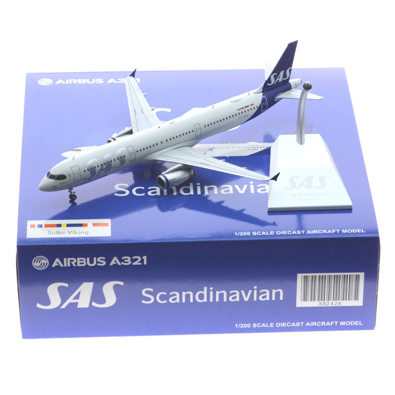 合金飞机模型北欧航空SASA321