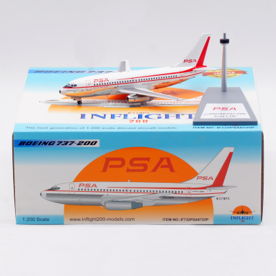 Inflight 1:200 飞机模型 合金 太平洋西南航空 B737-200 N378PS