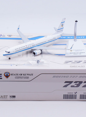 Jcwings 1/200 合金飞机模型 科威特航空 B737-900ER 9K-GCC