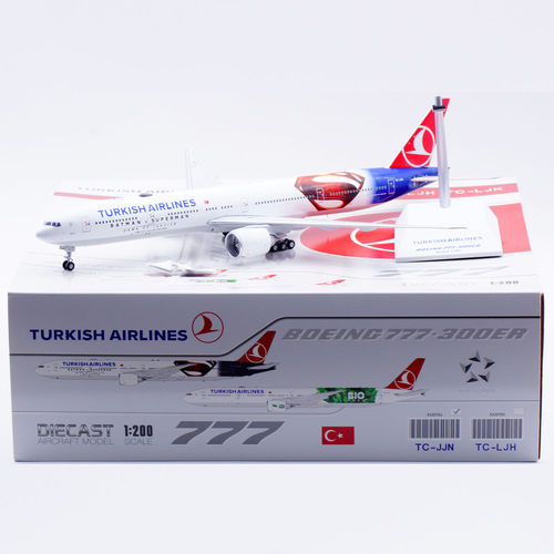 JC Wings 1:200 合金飞机模型 土耳其航空 B777-300ER TC-JJN