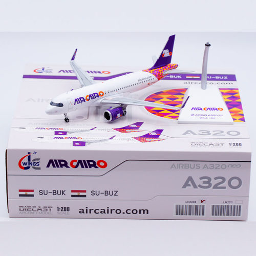 JCWINGS开罗A320NEO合金飞机模型