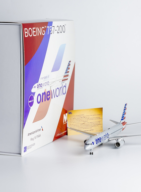 NGmodel 1:200 合金飞机模型 美国航空 B757-200 N174AA 寰宇一家
