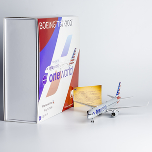 NGmodel 1:200 合金飞机模型 美国航空 B757-200 N174AA 寰宇一家