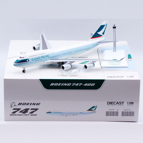合金飞机模型国泰航空B747