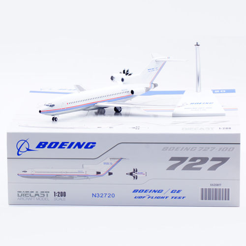 Jcwings 1/200 合金飞机模型 波音原厂 B727-100 N32720