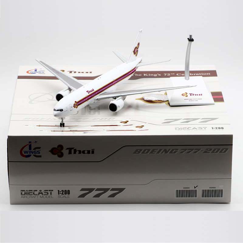 Jcwings 1/200  合金飞机模型 泰国航空 B777-200 HS-TJB 玩具/童车/益智/积木/模型 飞机模型 原图主图