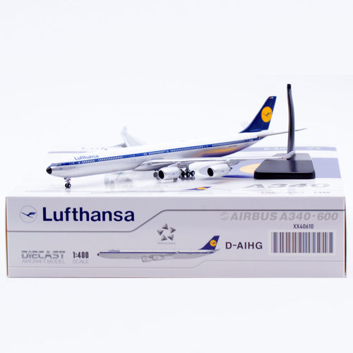 1:400 JC Wings 合金 客机模型 德国汉莎 A340-600 D-AIHG