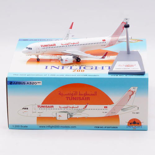 Inflight 1:200 飞机模型 合金 突尼斯航空 空客 A320NEO TS-IMY