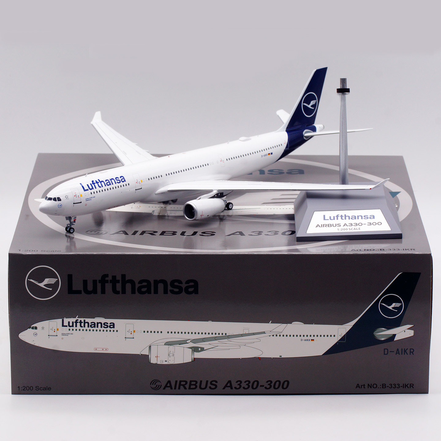 B-Models 1:200 合金飞机模型 汉莎航空 空客 A330-300 D-AIKR