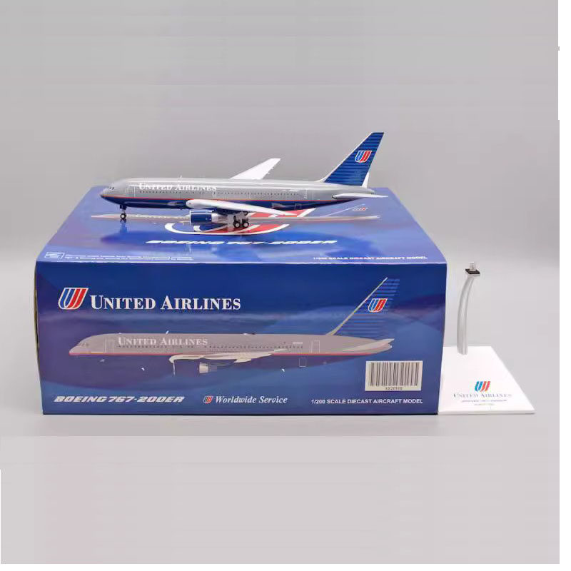 Jcwings 1/200 合金飞机模型 美国联合航空 B767-200 N608UA