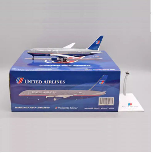 Jcwings 1/200 合金飞机模型  美国联合航空 B767-200 N608UA