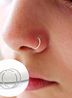 925银穿刺饰品鼻环nosering