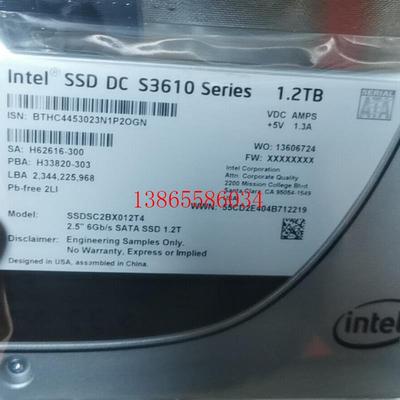 议价intel 英特尔 DC s3610  s3610系列