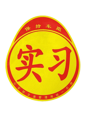 实习车贴磁吸女司机新手上路创意