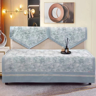 沙发垫布艺现代简约高档防滑四季通用雪尼尔皮沙发坐垫巾套罩定做