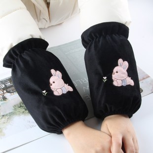 新款袖套女款工作秋冬短款学生套袖上班耐脏羽绒服家务工作护袖头