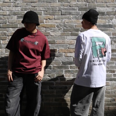 REIGNPLAY美式涂鸦风字母印花重磅T恤街头休闲潮流Oversize上衣