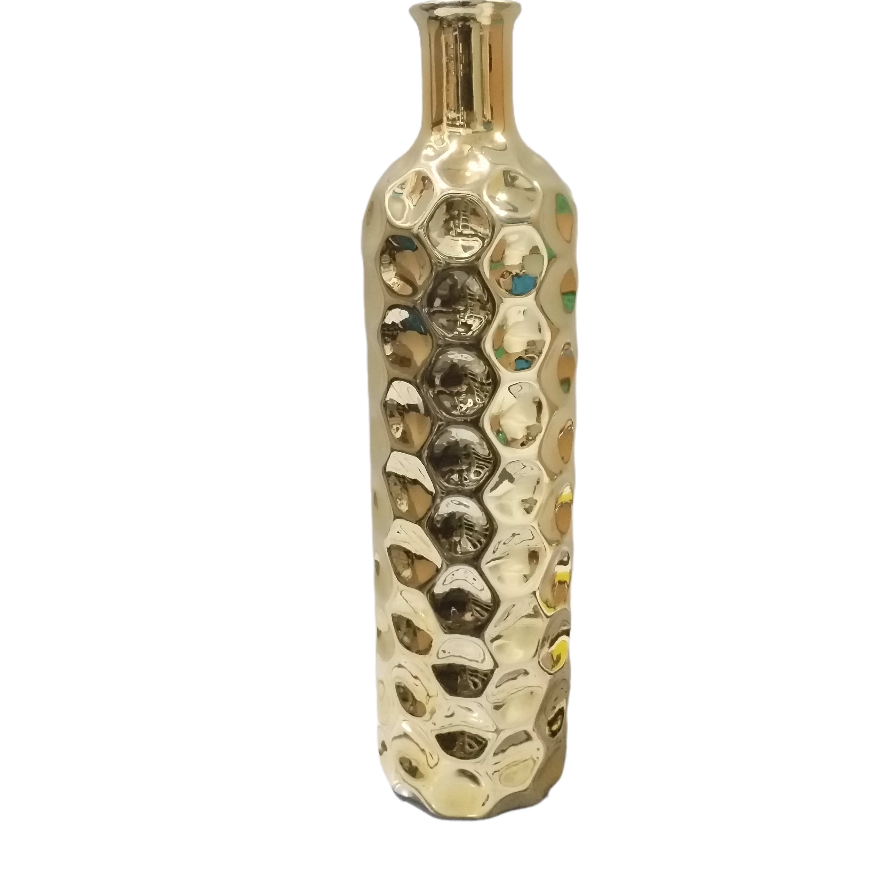 金色花瓶摆设氛围古典细高工艺品