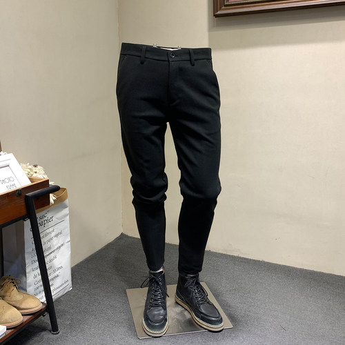 Musstosi修身韩版冬季长裤呢西裤