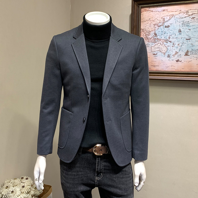 Musstosi商务休闲冬季加厚西装
