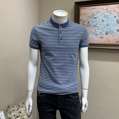 Летняя футболка polo, короткий рукав, в корейском стиле