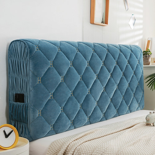 慕奕全包夹棉床头罩加厚双面防撞