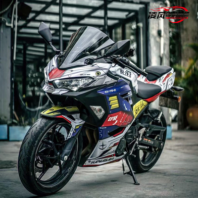 适用于川崎ninja400 忍者400贴纸元祖高达版画贴花改装个性防水
