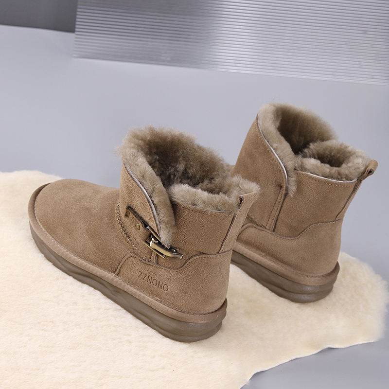 雪地靴女2022新款皮毛一体棉鞋