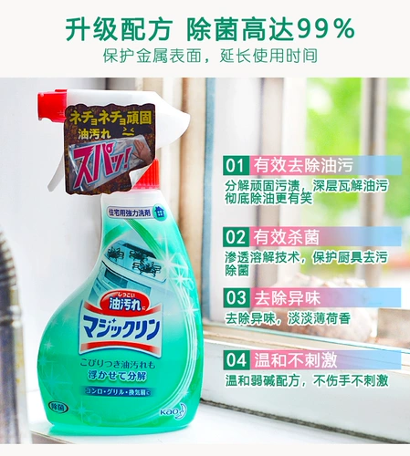 Японское оригинальное импортное мощное обезжиривающее чистящее средство, спрей, 400 мл
