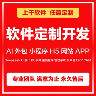 ai软件开发定制微信小程序java网页app设计公众号桌面计算机办公