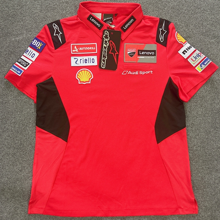 适用A星杜卡迪厂队服Motogp短袖夏季摩托车赛骑行polo衫男t恤联名