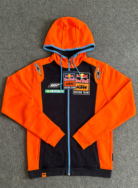 适用KTM骑行厂队服 A星联名款红牛连帽外套卫衣 Motogp男女赛车服