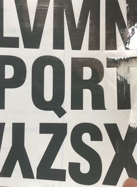 高6CM大小写字母贴镂空防水金银彩色分类编号随意自粘贴纸PVC定制