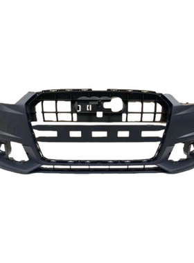 适配奥迪A6 16-18款前保险杠运动单双孔款4GD807065