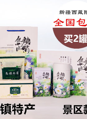 乌镇特产胎菊杭白菊景区专卖乌镇白菊原朵花50克罐装
