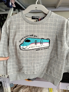 日D**新干线纯棉儿童卫衣运动大童中童多美卡