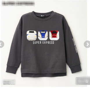 日单*儿童新干线纯棉毛圈卫衣春秋款男童女童上衣外套多美卡