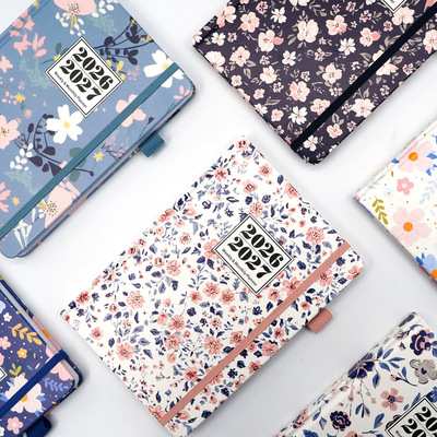 A5笔记本2026-2027年中英文周计划本亚马逊Planner日程本定制logo