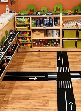 幼儿园建构区环创汽车交通主题