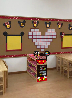 走廊KT板通用米奇幼儿园环创定制