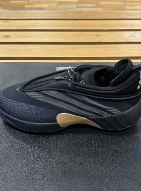 阿迪达斯D.O.N. ISSUE 7米切尔黑金低帮实战篮球鞋JQ9435